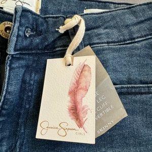 Jessica Simpson kiss me skinny roll cuff jeans -kids size 14